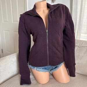 Lululemon quilted forever warm reversible maroon jacket